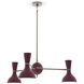 Clare 3 Light 27.75 inch Polished Nickel Chandelier Ceiling Light in Sugar Plum