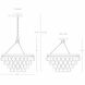 Bling 4 Light 20.5 inch Deep Patina Bronze Chandelier Ceiling Light