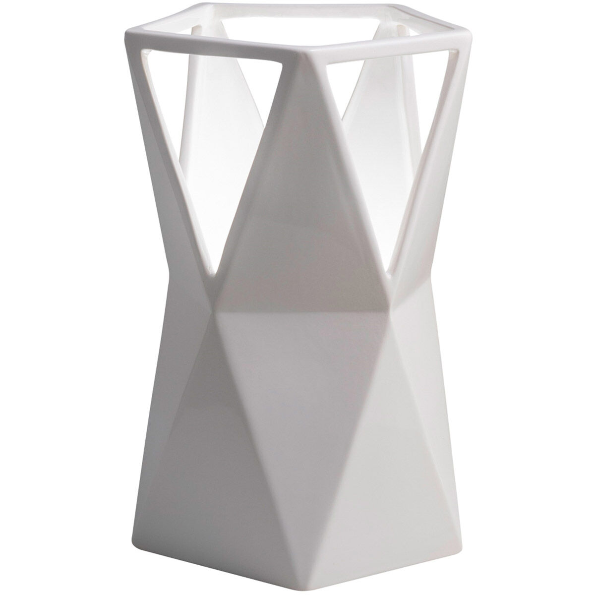 Portable 11.75 inch 9 watt Gloss White Table Lamp Portable Light