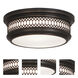 Williamsburg Tucker 2 Light 11.75 inch Deep Patina Bronze Flushmount Ceiling Light
