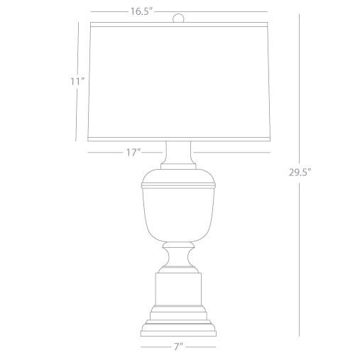 Annika 29.5 inch 150 watt Tangerine Table Lamp Portable Light in Tangerine With Matte Gold