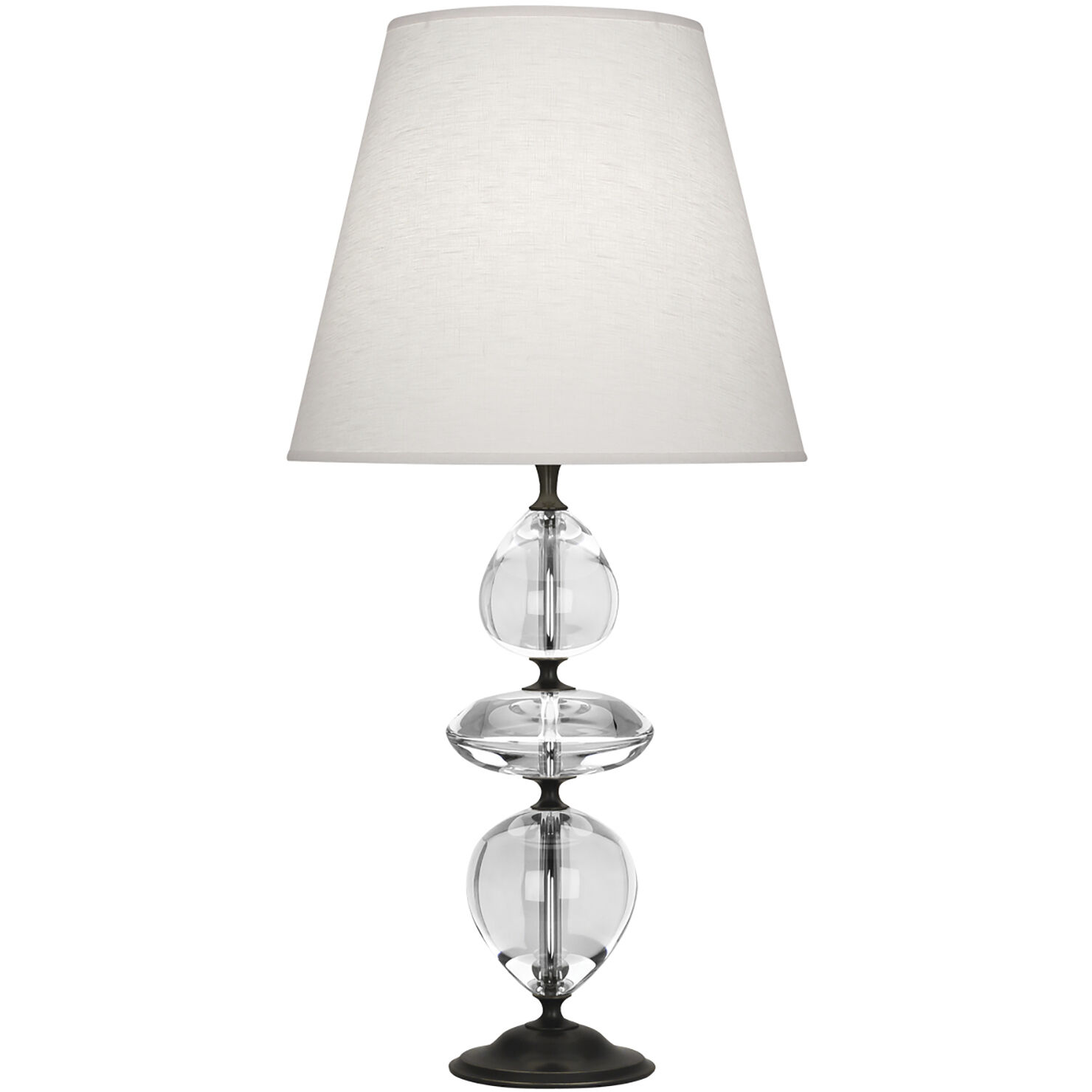 Williamsburg Orlando 31 inch 150.00 watt Deep Patina Bronze / Clear Crystal Table Lamp Portable Light