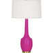 Delilah 34.31 inch 150.00 watt Razzle Rose Glaze Table Lamp Portable Light