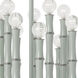 Kane 30 Light 17.75 inch Celadon with Polished Nickel Chandelier Ceiling Light