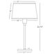 Real Simple 22.75 inch 100.00 watt Gunmetal Powder Coat Table Lamp Portable Light