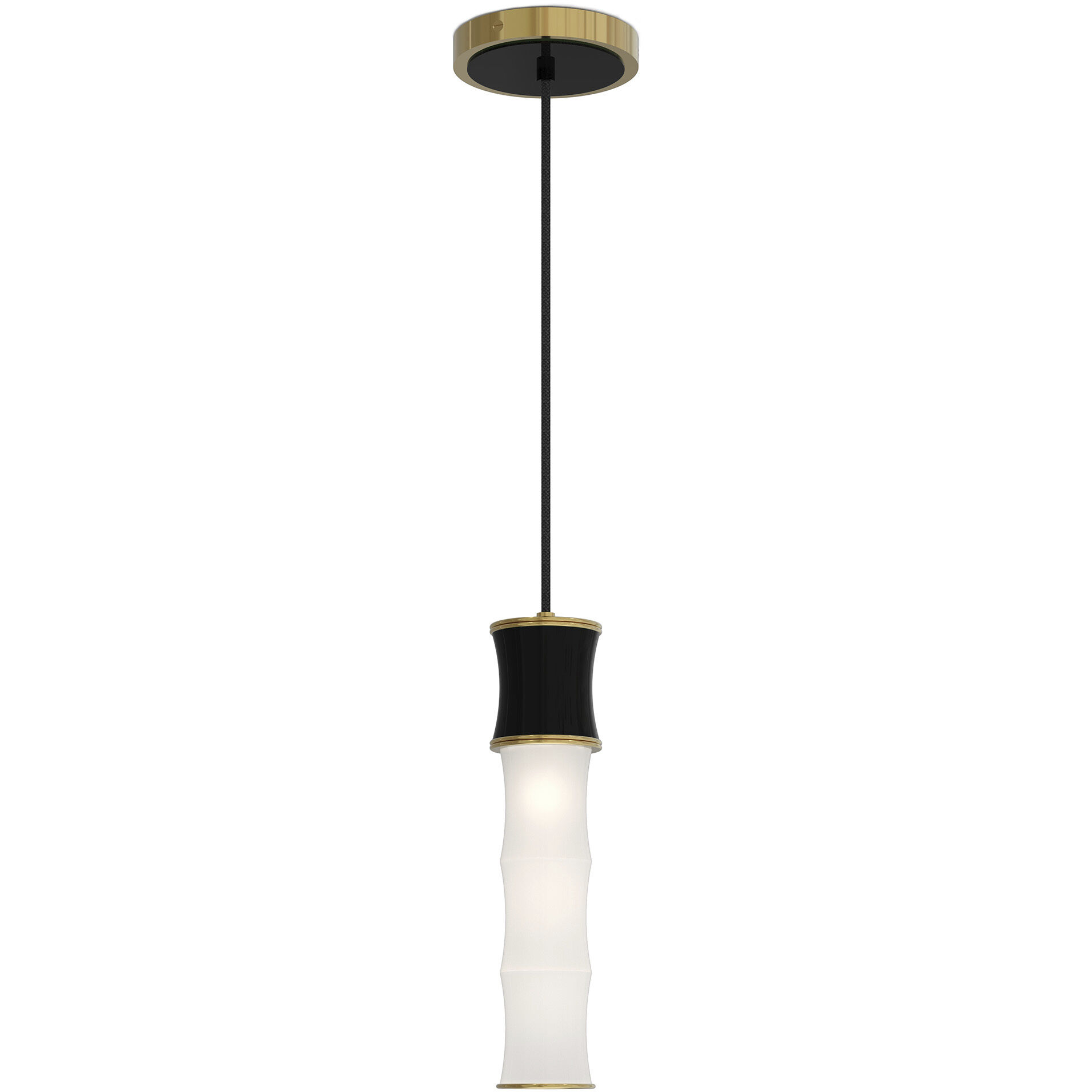 Kane 1 Light 5 inch Obsidian with Modern Brass Pendant Ceiling Light