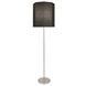 Kate 66.25 inch 150.00 watt Polished Nickel Floor Lamp Portable Light in Raven Black