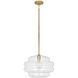 Horizon 1 Light 15.25 inch Clear Glass Pendant Ceiling Light