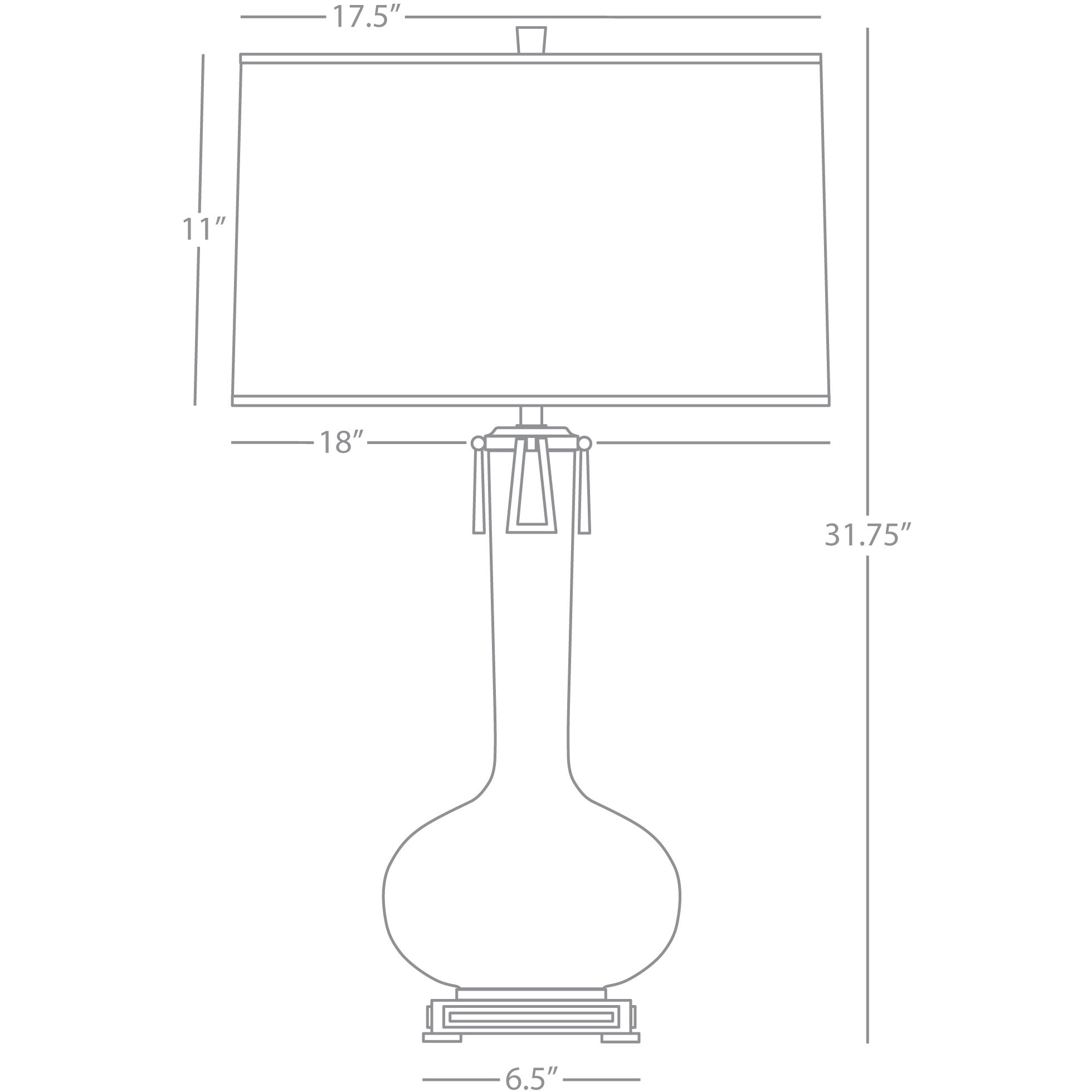 Athena 31.63 inch 150 watt Matte Ash Table Lamp Portable Light