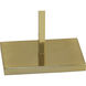 Lincoln 63 inch 150 watt Modern Brass Floor Lamp Portable Light in Black With Matte Gold
