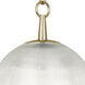 Brighton 1 Light 12.88 inch Modern Brass Pendant Ceiling Light