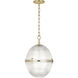 Brighton 1 Light 15 inch Modern Brass Pendant Ceiling Light