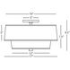 Decker 2 Light 17 inch Modern Brass Flushmount Ceiling Light in Raven Black