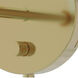 Clare 1 Light 7 inch Baby Blue with Modern Brass Wall Sconce Wall Light