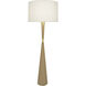 Hatteras 61 inch 150.00 watt Natural Rope with Modern Brass Floor Lamp Portable Light in Fondine