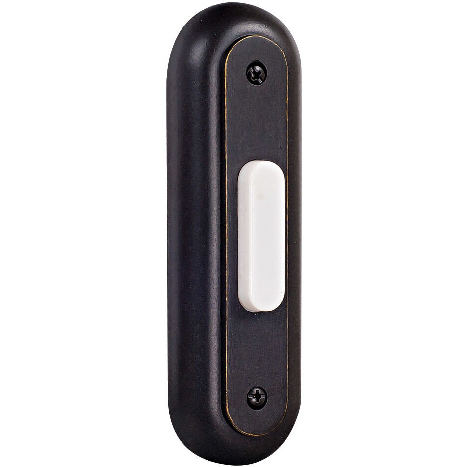 Racetrack Antique Bronze Push Button