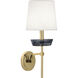 Cristallo 1 Light 6.5 inch Modern Brass Wall Sconce Wall Light