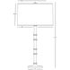 Kane 31 inch 150 watt Matte Midnight Blue with Modern Brass Table Lamp Portable Light in Fondine
