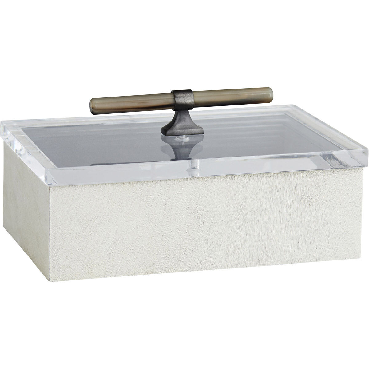 Aliyah 10.5 inch White Decorative Box