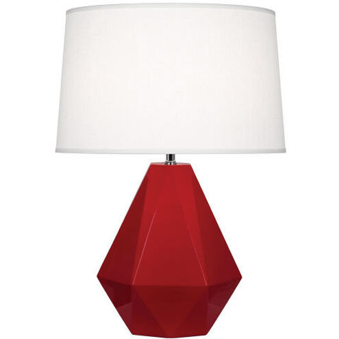 Delta 22.5 inch 150.00 watt Ruby Red Table Lamp Portable Light