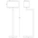 Doughnut 53.25 inch 100.00 watt Antique Silver Floor Lamp Portable Light in Snowflake