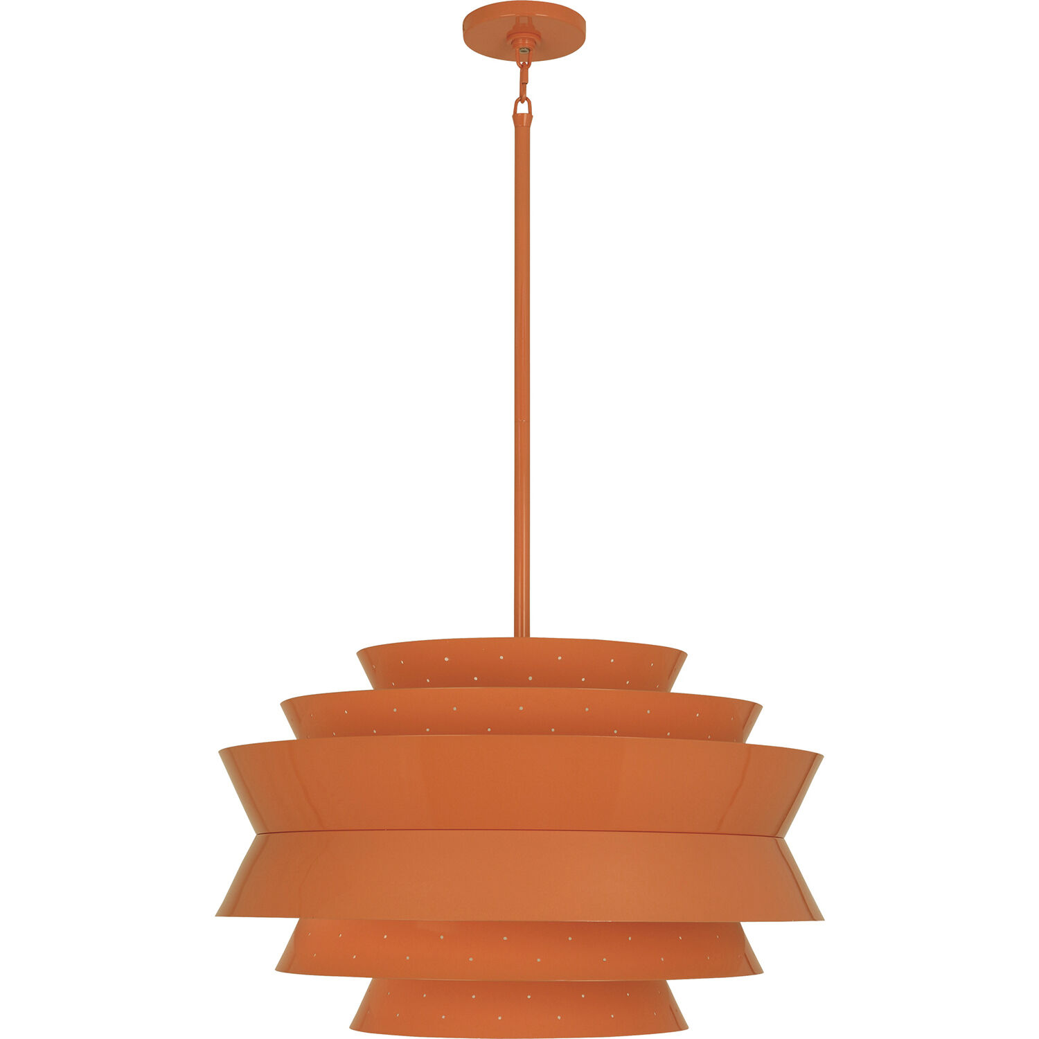 Pierce 3 Light 23 inch Tangerine Pendant Ceiling Light