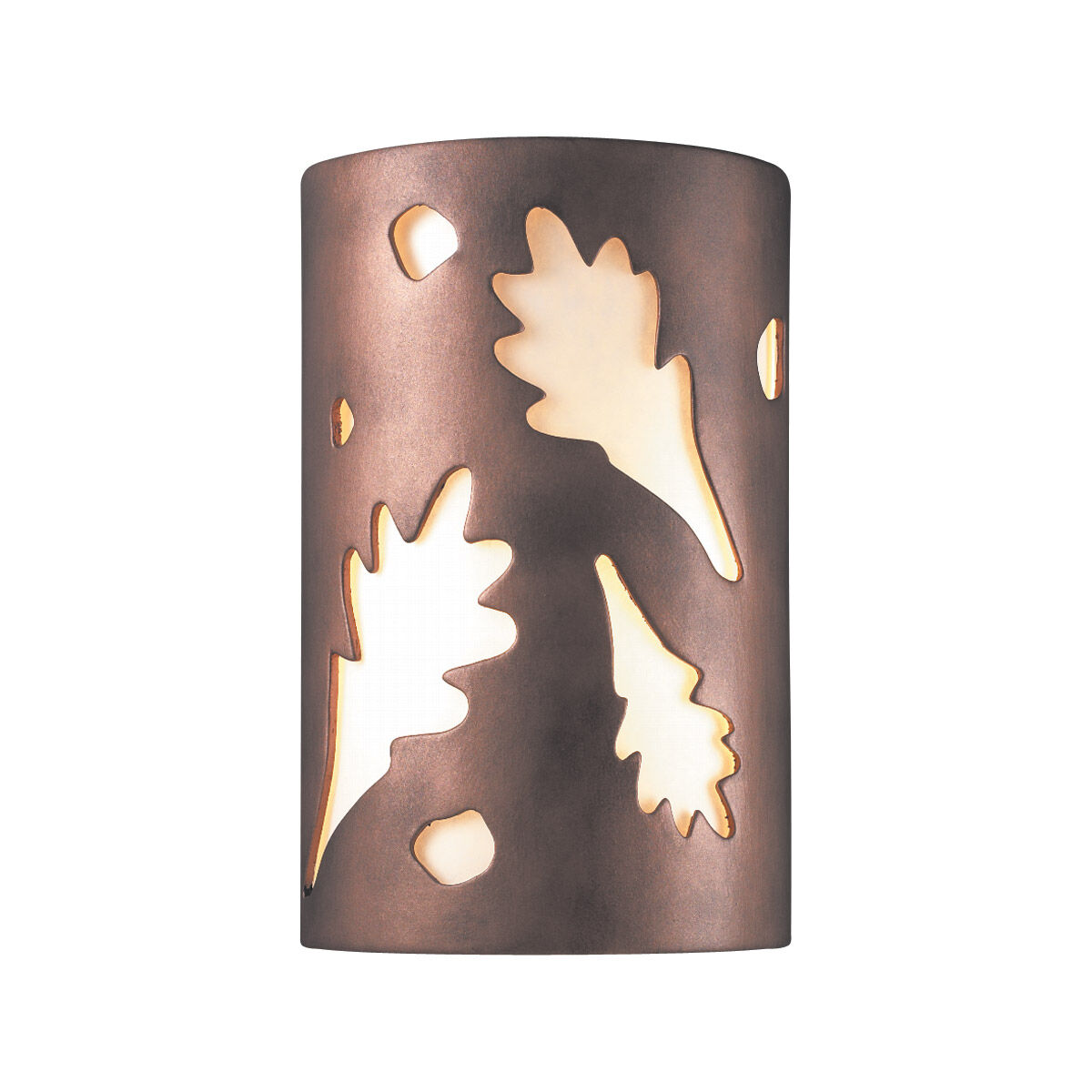 Justice Design Ambiance 1 Light 5.75 inch Sienna Brown Crackle ADA Wall Sconce Wall Light CER-5460W-CKS-GU24-DBAL-15W - Open Box