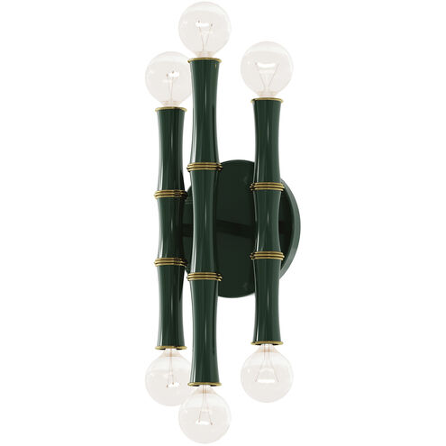 Kane Wallchiere Wall Light in Modern Brass, Jungle