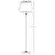 Bruno 53 inch 150 watt Lead Bronze with Ebonized Nickel Floor Lamp Portable Light in Fondine