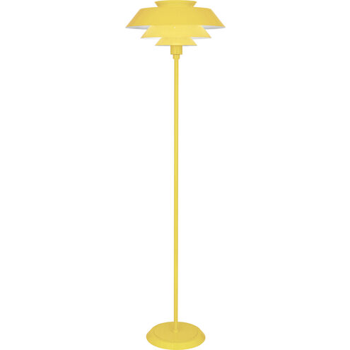 Pierce 60.38 inch 150.00 watt Canary Yellow Floor Lamp Portable Light