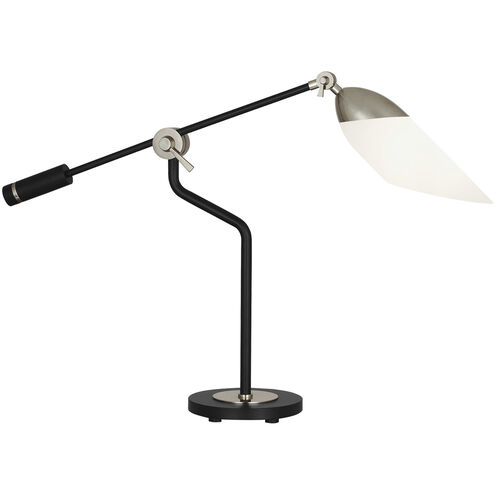 Ferdinand 24 inch 60.00 watt Matte Black Painted / Polished Nickel Table Lamp Portable Light