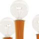 Kane LED 5.25 inch Pumpkin with Polished Nickel Wallchiere Wall Light