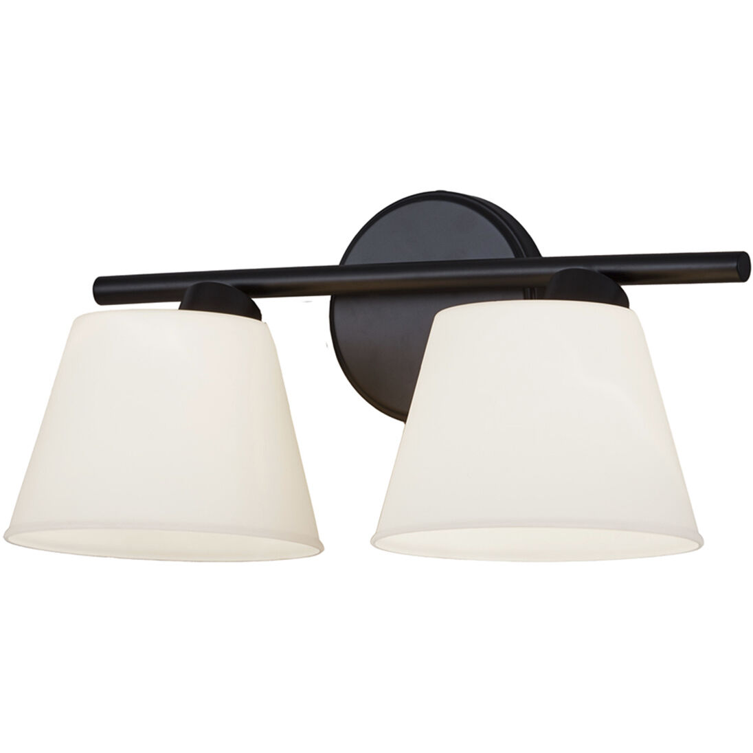 Envoy 2 Light 15.5 inch Matte Black Bath Bar Wall Light