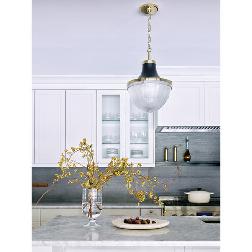 Brighton 1 Light 15 inch Modern Brass Pendant Ceiling Light