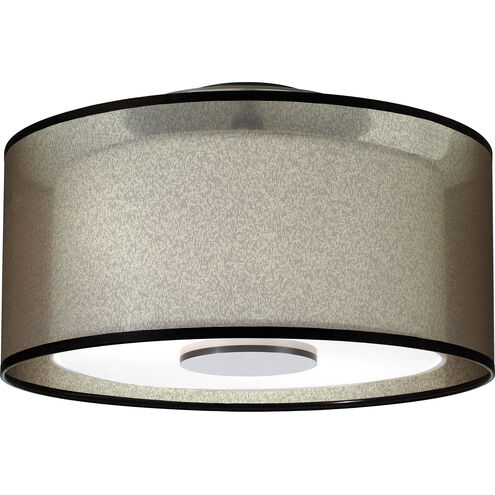Saturnia 2 Light 15 inch Deep Patina Bronze Flushmount Ceiling Light