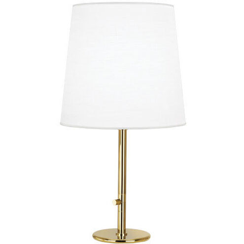 Rico Espinet Buster 35.25 inch 200.00 watt Polished Brass Table Lamp Portable Light in Ascot White