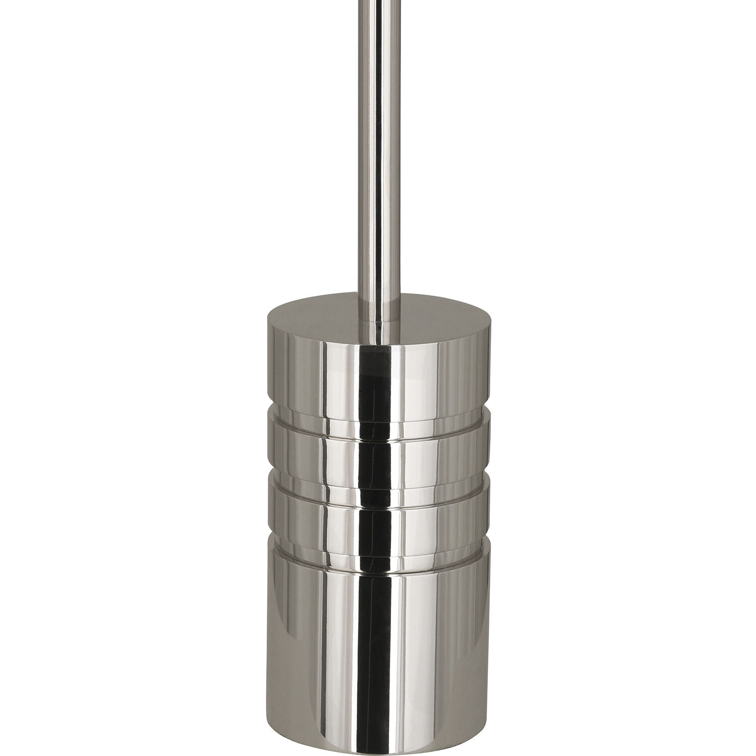 Campbell 62.38 inch 100.00 watt Polished Nickel Floor Lamp Portable Light in Anna Black with Silver