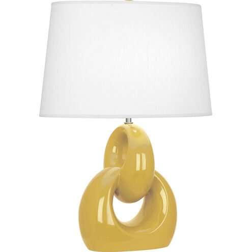Fusion 27 inch 150.00 watt Sunset Yellow Table Lamp Portable Light