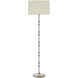 Kane 64.5 inch 150 watt Matte Celadon with Modern Brass Floor Lamp Portable Light in Fondine