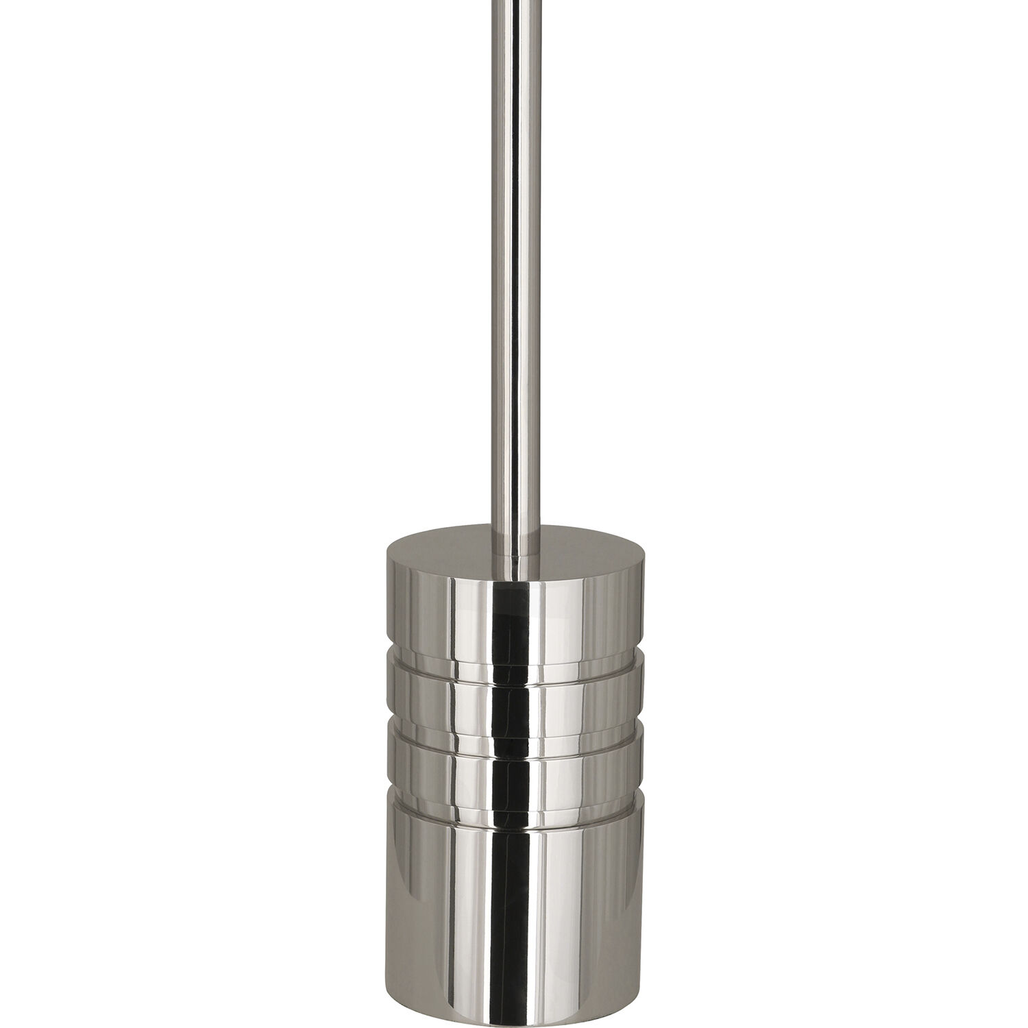 Campbell 27 inch 100.00 watt Polished Nickel Table Lamp Portable Light in Oyster Linen