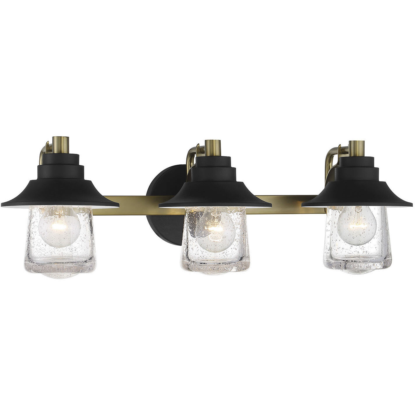 Westfield Manor 3 Light 24.5 inch Sand Coal/Soft Brass Bath Light Wall Light