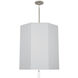 Kate 6 Light 23.75 inch Polished Nickel Pendant Ceiling Light in Pearl Gray