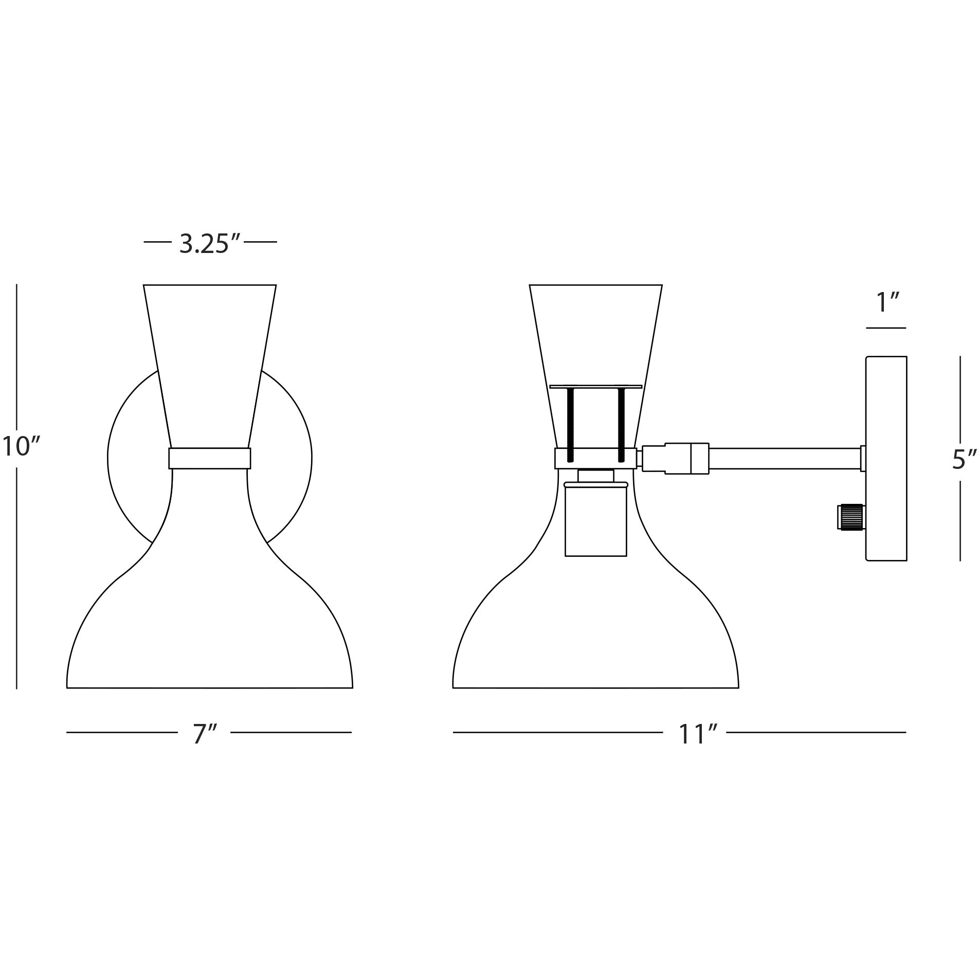 Clare 1 Light 7 inch Ruby Red with Modern Brass Wall Sconce Wall Light