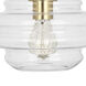 Horizon 27.75 inch 60 watt Clear Glass Table Lamp Portable Light