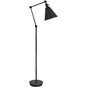 Alloy 10.5 inch 60.00 watt Deep Patina Bronze Floor Lamp Portable Light