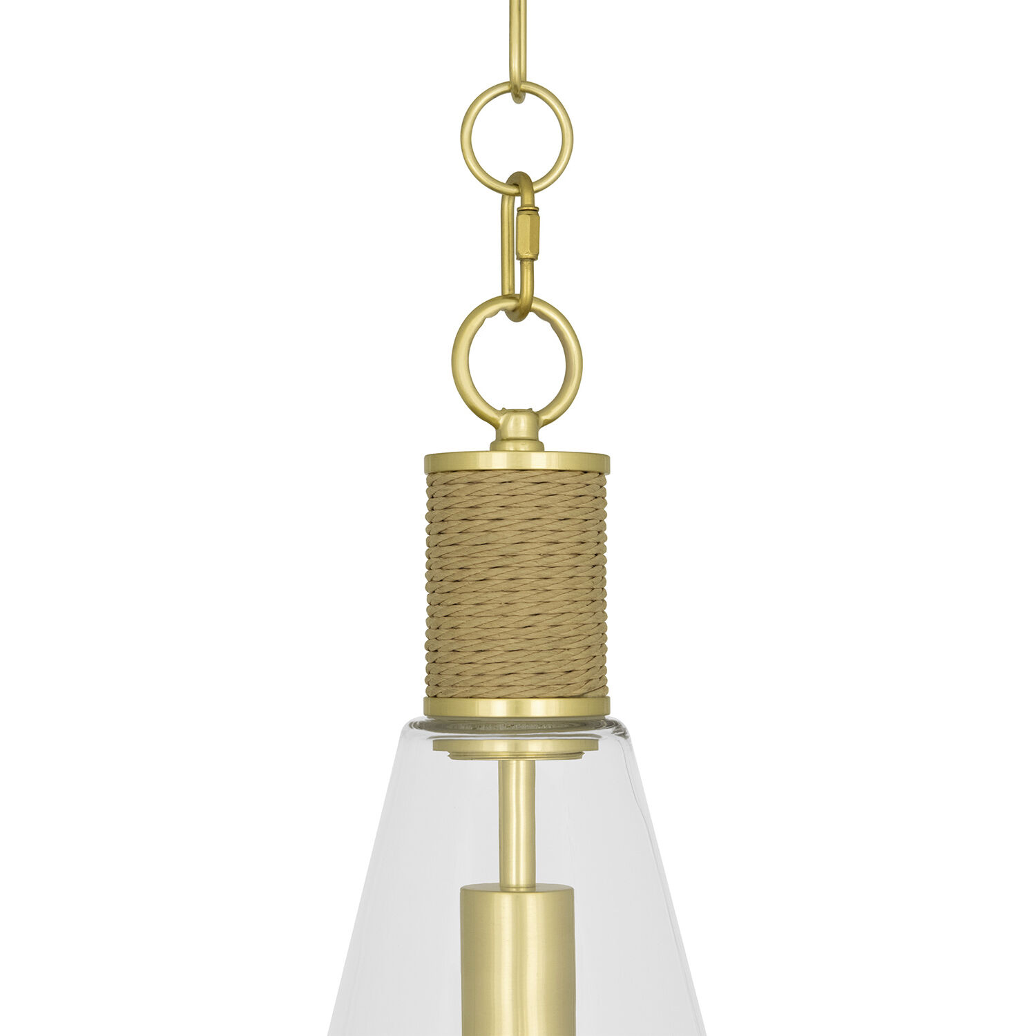 Hatteras Pendant Ceiling Light in Modern Brass