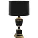 Annika 24 inch 60.00 watt Black Accent Lamp Portable Light in Black With Matte Gold