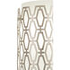 Marcel Wall Sconce Wall Light in Polished Nickel, Frosted Cased White Glass, Geometric Framing
