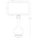 Athena 31.63 inch 150.00 watt Cobalt Glaze with Aged Brass Table Lamp Portable Light