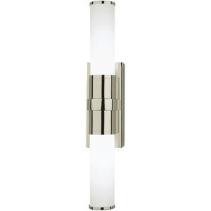 Robert Abbey Roderick LED Polished Nickel Wall Sconce Wall Light S1350 - Open Box